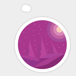 illustration landscape Sticker